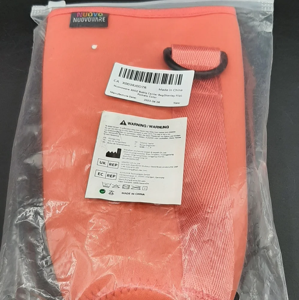 NEW Nuovoware 30 oz Bottle Carrier Bag for Stanley Flip Pomelo Color With Strap - Picture 3 of 5